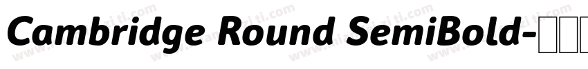 Cambridge Round SemiBold字体转换